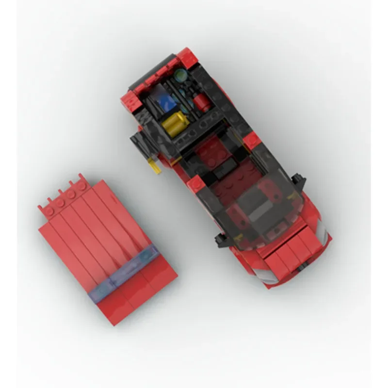 MOC Speed Champion MOC-98848 пожарная бригада командный автомобиль игрушечный строительный