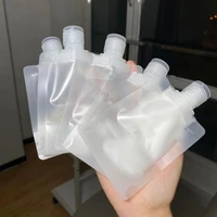 useful fluid bag leak proof reusable lotion shampoo liquid bag packaging pouch drink spout pouch liquid pouch 5pcs