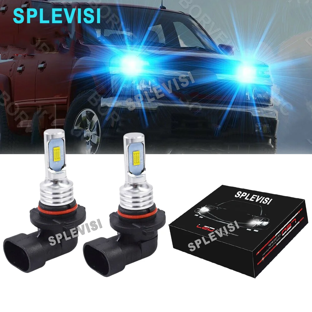 

Low Beam LED Headlights Ice blue For Silverado 1500 2500HD 3500HD 2003-2006 Corvette C5 1997-2004 Trailblazer Camaro K1500 C1500