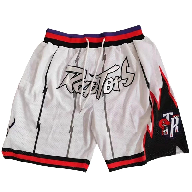 

Men's Vintage Basketball Jersey Toronto Style Basketball Training Shorts Raptor Short Pants for Men Beach Clothes