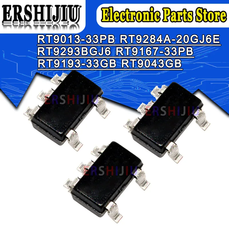 

10 шт Φ SOT-23-5 RT9013 RT9013-33PB RT9293AGJ6 RT9293 SOT23-5 RT9293BGJ6 RT9013-33 RT9043GB