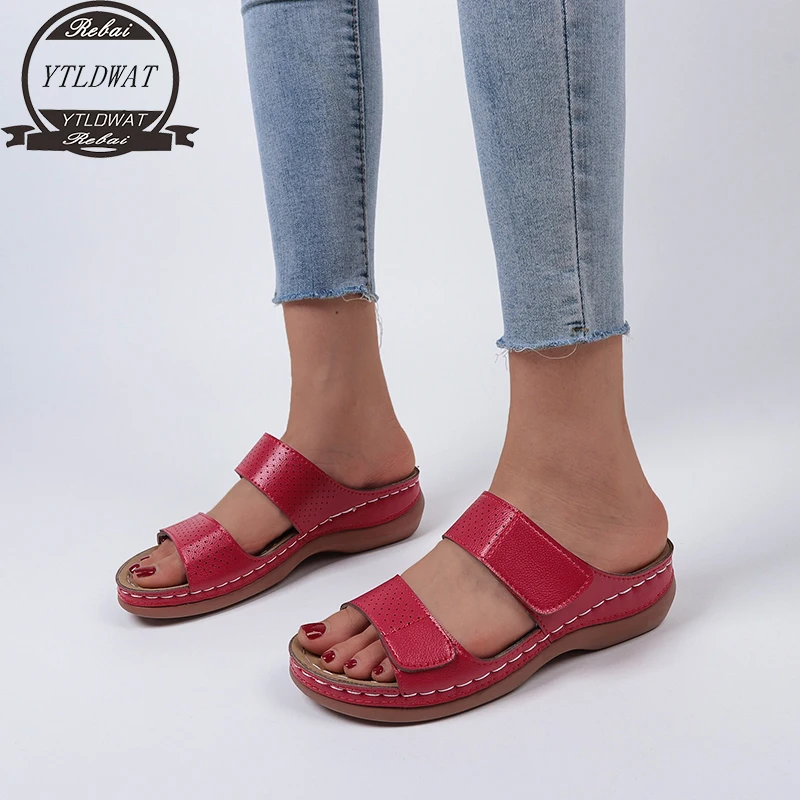 

Women's Lightweight Wedge Sandals Vrouwen Sandalen Nieuwe Zomer Schoenen Vrouw Platform Retro Sandalias Plus Size Flat