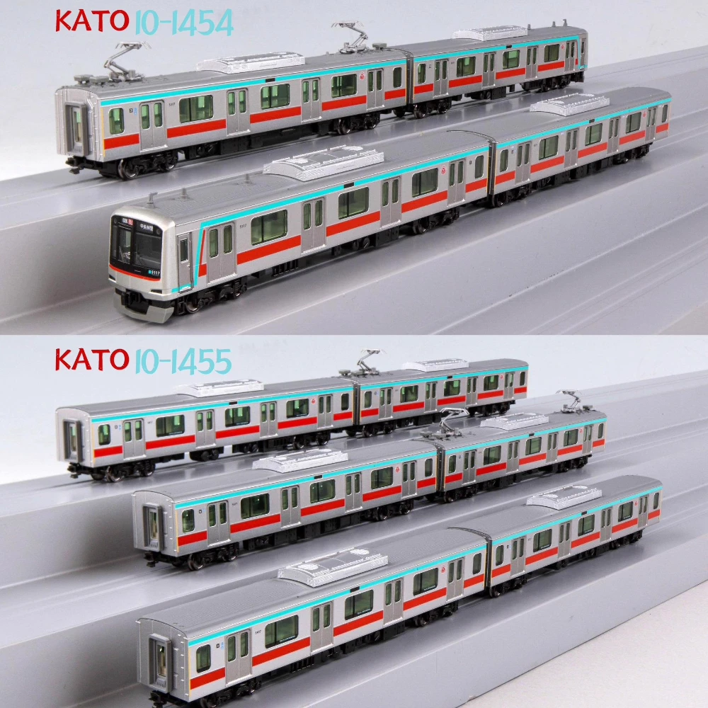 Фото Модель поезда KATO N в масштабе 1/160 Tokyu Corporation 5000 Series Commuter Train 10-1454 и 10-1455, набор поездов, 10 машин, игрушка для мальчиков в подарок №1