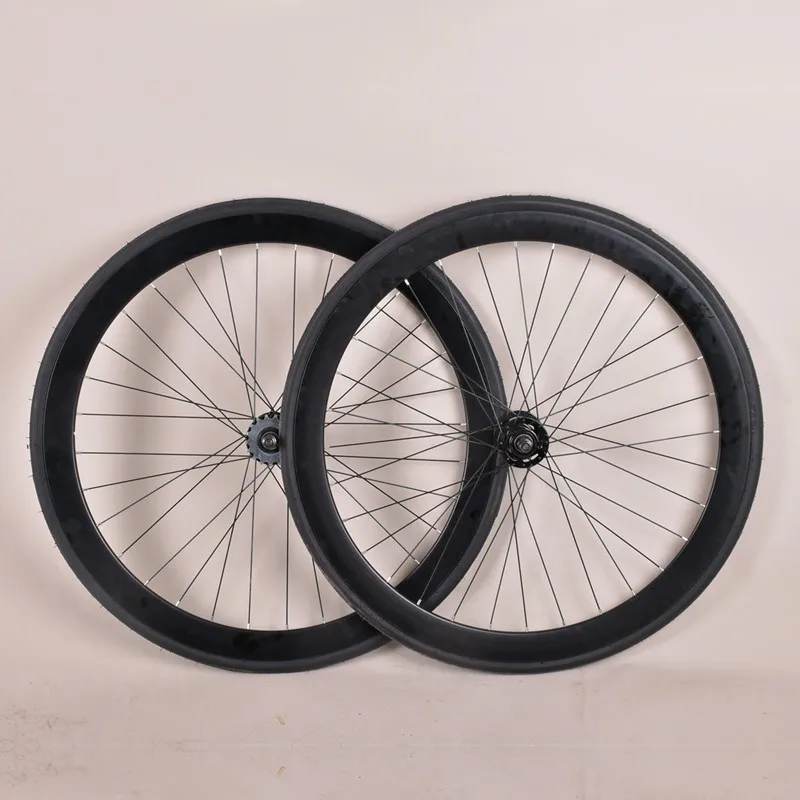 700C Fixed Gear Bike 40MM Wheels Aluminum Alloy Fixie Wheelset Single Speed Bike Racing Track Wheel with 32H Bearing Hubs