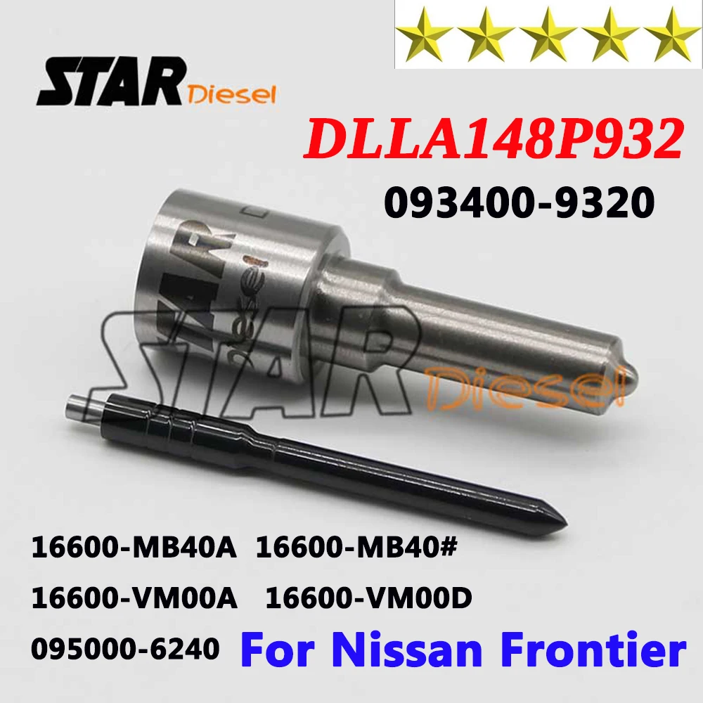 

Diesel Injector DLLA148P932 Nozzle 093400-9320 Fuel Common Rail DLLA 148P932 For Nissan 16600-VM00D 095000-6240
