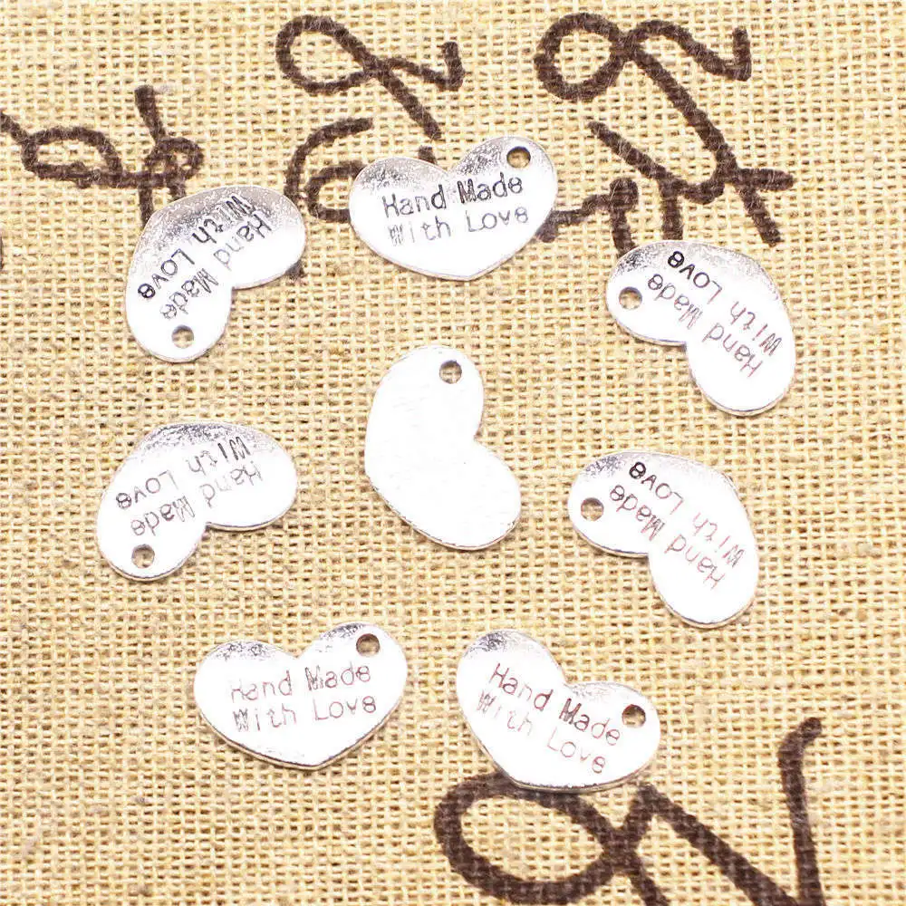 

Подвески ручной работы, античное серебро, 10x15 мм, 20 шт.