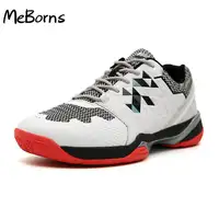Couple White Lightweight Badminton Shoes for Men Professional Table Tennis Shoes Men Lace Up Breathable Volleyball Sneakers Men