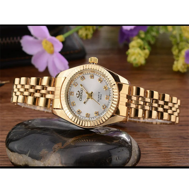 Luxury Watch for Women Golden Clock Female Dress Rhinestone Quartz Woman's Watches Waterproof  WristWatch Feminine  reloj mujer enlarge