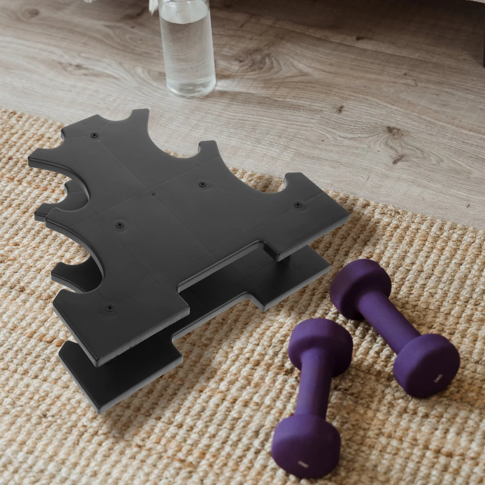 

Multi-layer Dumbbell Stand Plastic Weight Rack Standing Type Dumbbell Holder Convenient Dumbbell Rack