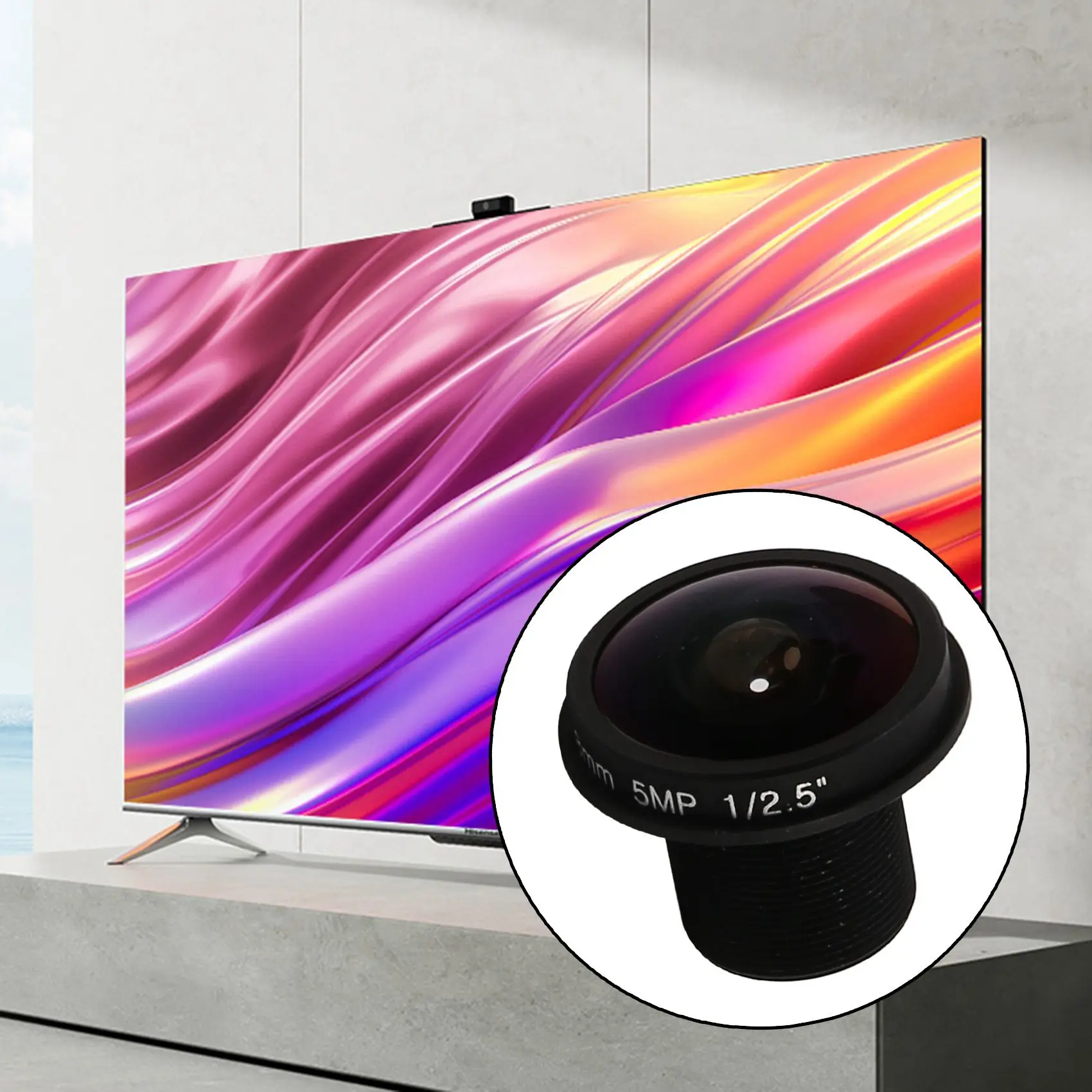 HD объектив для видеонаблюдения рыбий глаз 5 Мп 1 8 мм m12x0. 1/2 F2.0 180 градусов камеры