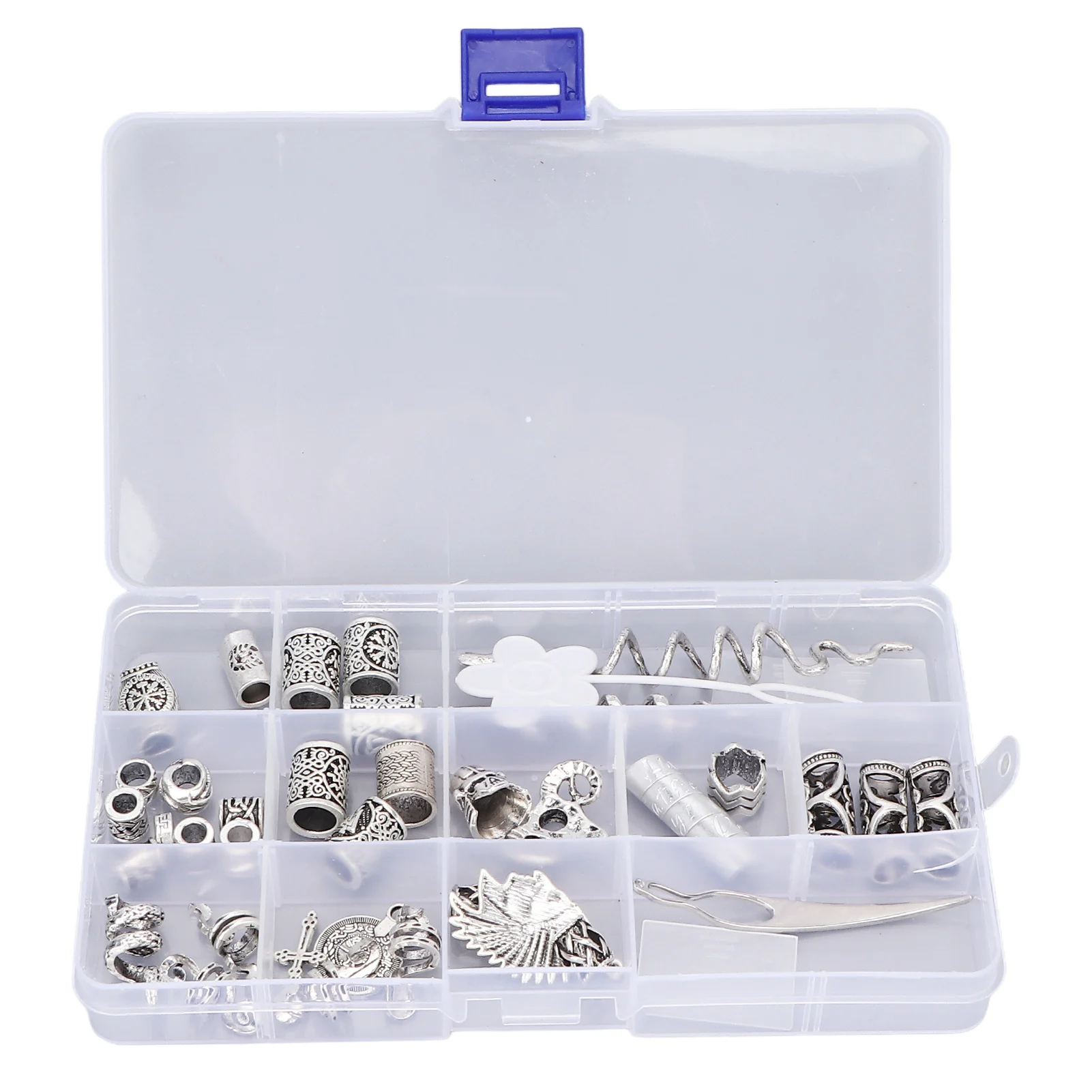 

34pcs Alloy Beard Jewelry Dreadlocks Different Shapes DIY Hair Braiding Beads Accessories for Bracelet Necklace