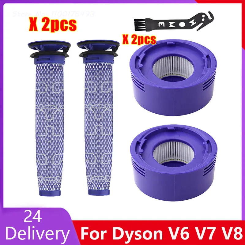 

Washable Pre Filter Compatible for Dyson DC58 DC59 DC61 DC62 V6 V7 V8 Wireless Handheld Vacuum Replacement Filters Spare Parts