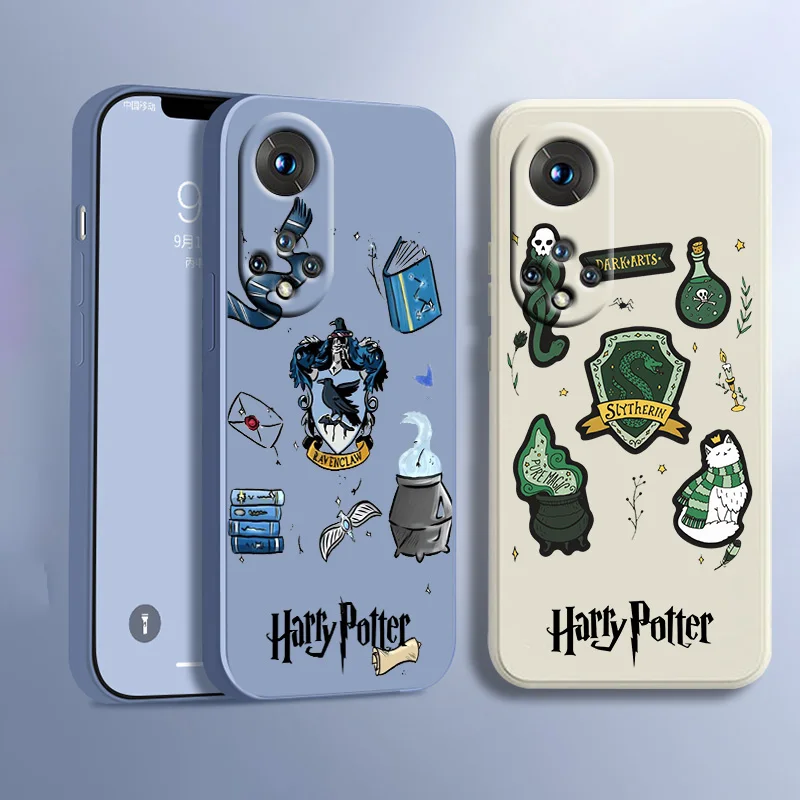 

harry potter cool For Honor 70 60 50 30 20 X20 10X Pro Plus Lite Liquid Rope Silicone Candy Cover Phone Case