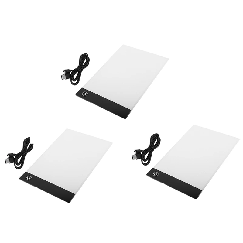 

3-х уровневый светодиодный светильник с регулируемой яркостью, планшет, инструменты, аксессуары, алмазная вышивка, защита глаз размера A5