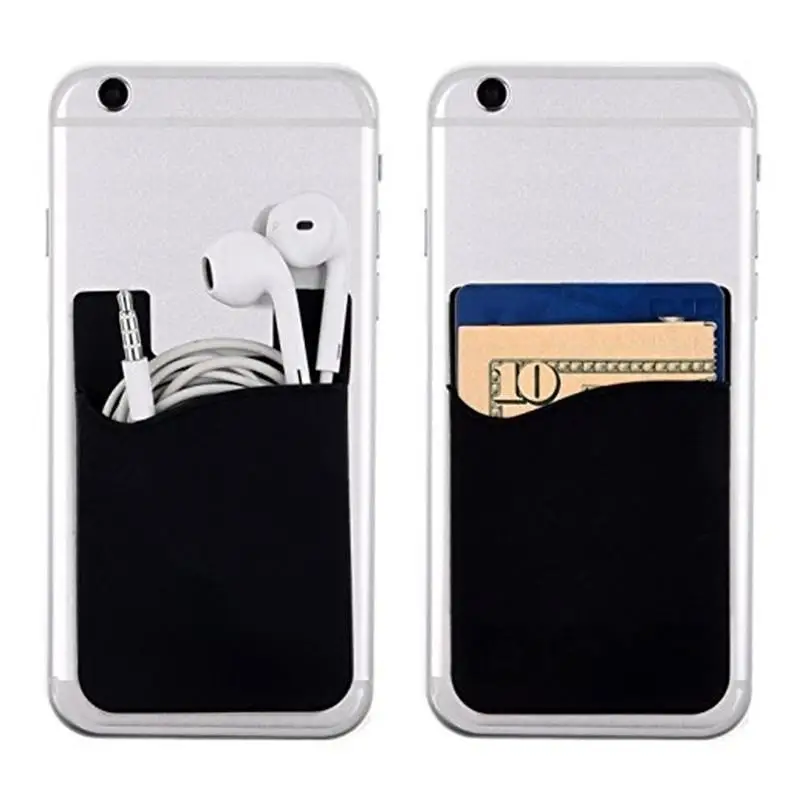 Self-adhesive Cards Pocket for Mobile Phone Back Case Cards Wallet for Credit ID Card Holder Cellphone Card Holder Bag 5.6*8.7cm