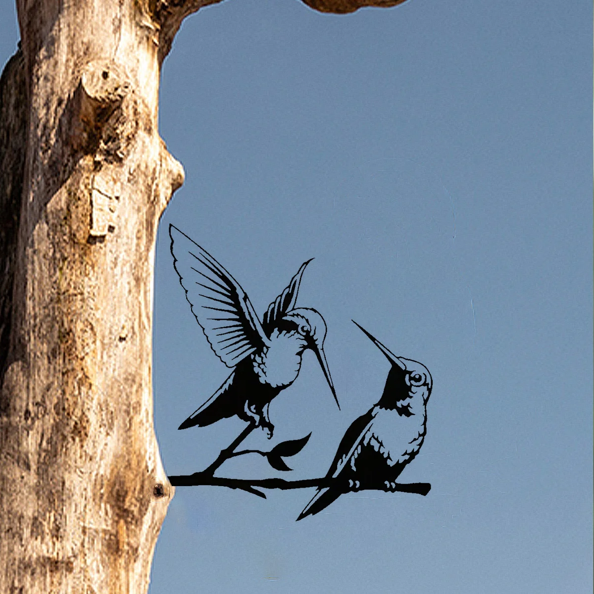 Украшение для пары Колибри | Искусство в саду на заднем дворе дереве