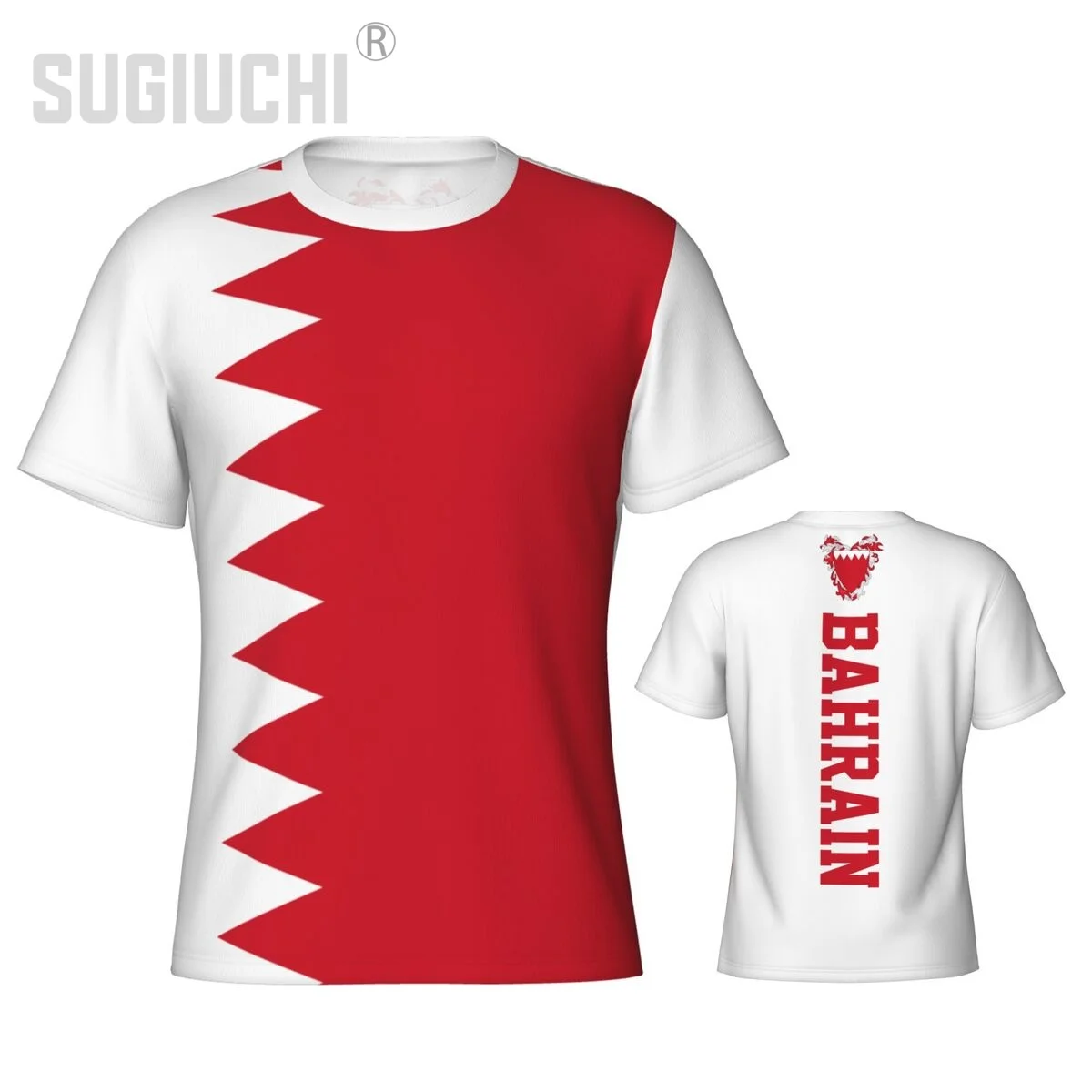 Облегающая спортивная футболка с флагом Бахрена 3D для мужчин и женщин футболки