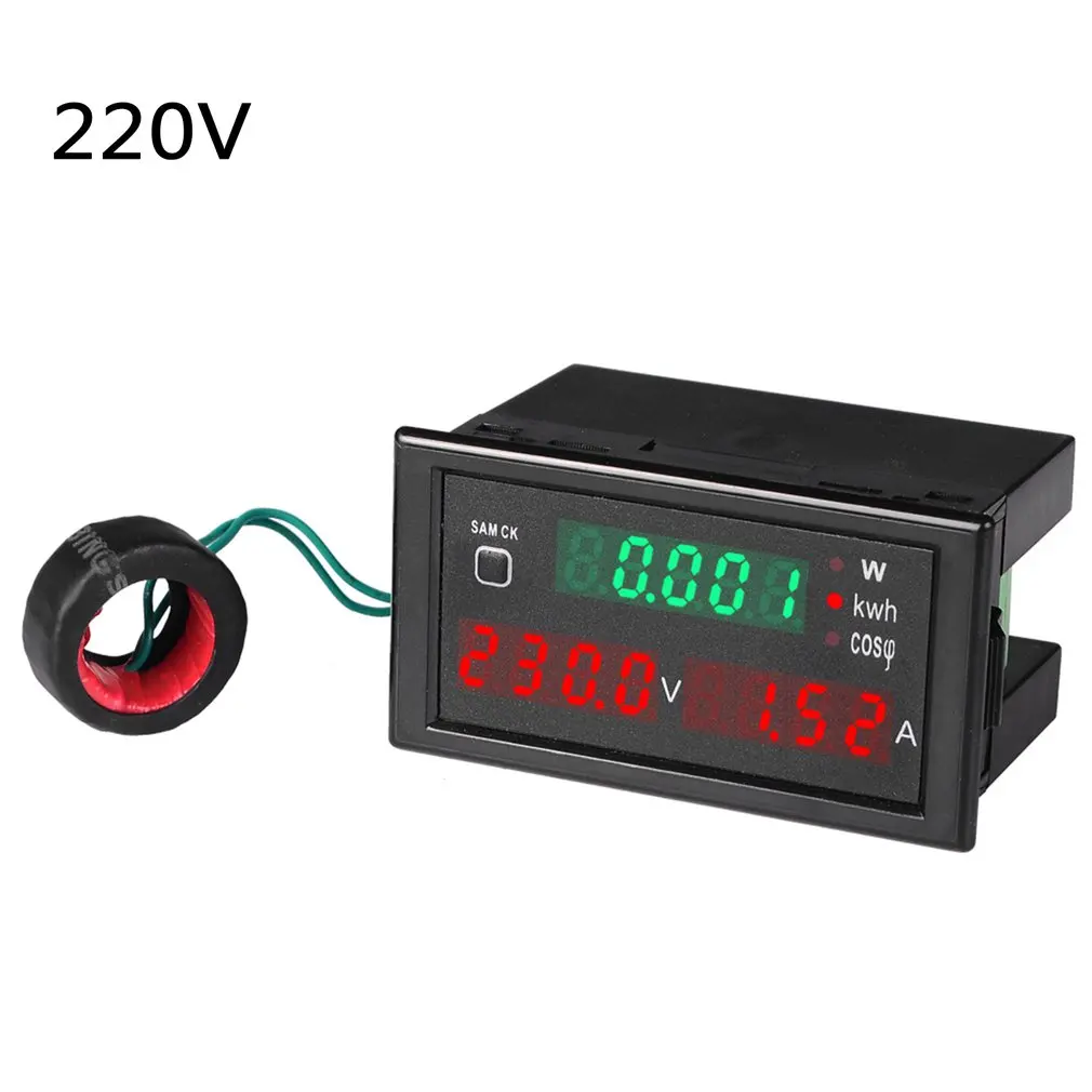 

Voltmeter And Ammeter AC Electrical Display Current Power Voltage Voltmeter And Ammeter Panel Reset Power Meter
