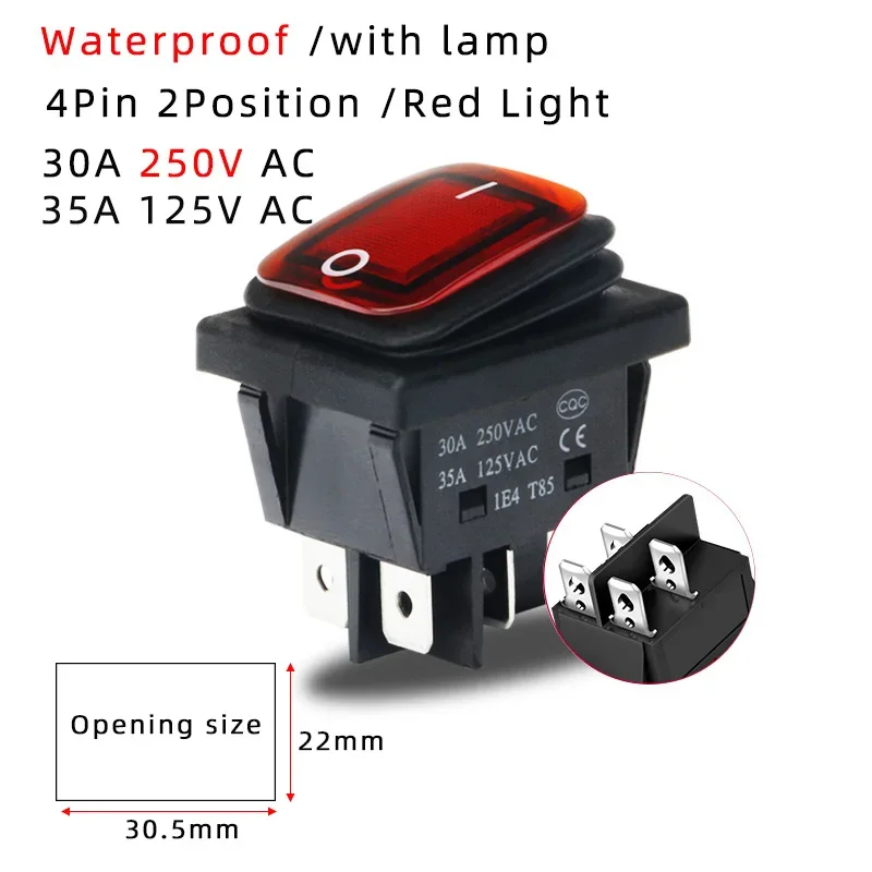 

Водонепроницаемый кулисный переключатель KCD4 30А