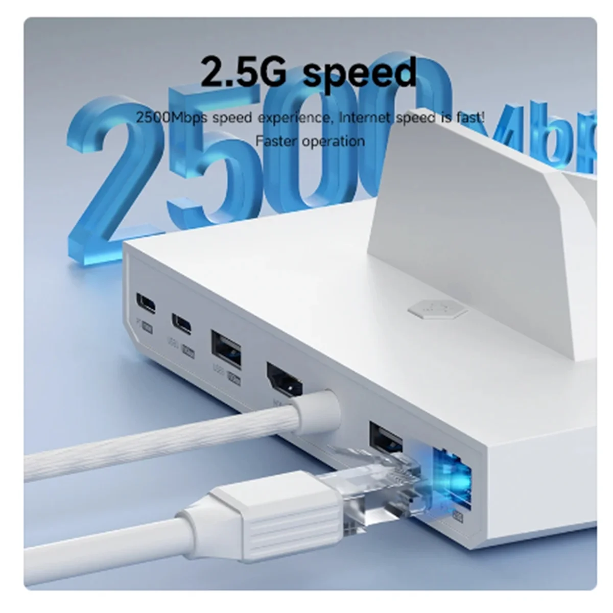 Для ROG Ally/Steam Deck/Switch/OLED-док-станции Универсальная док-станция 6 в 1 с 4K 2 5G RJ45 100 Вт PD RGB