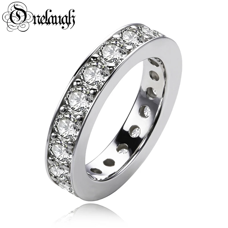 

Женское кольцо из серебра 3,5 пробы, с муассанитом