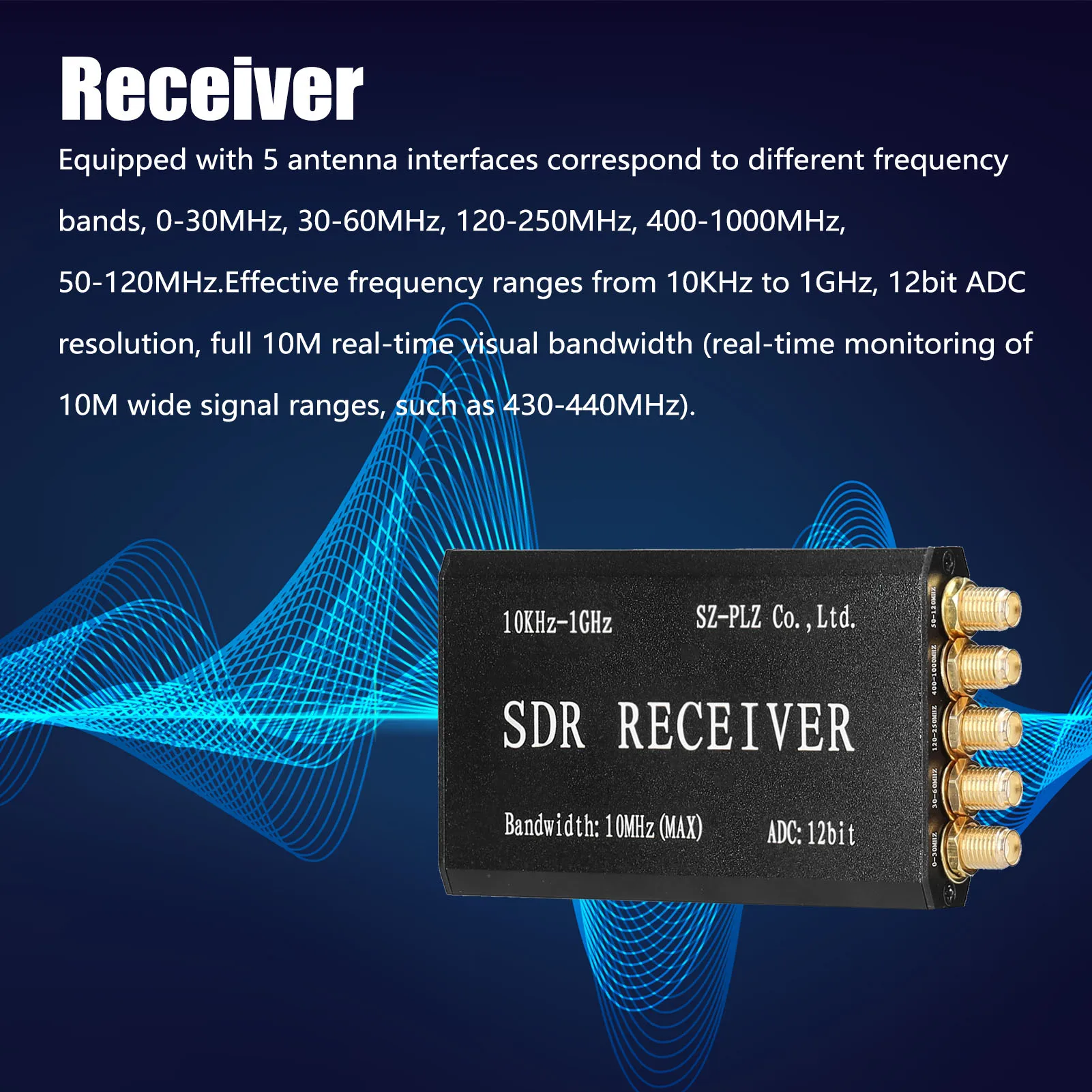RSP1 Msi2500 Msi001 упрощенный SDR ресивер 10 кгц-1 ГГц Любительский радиоприемник цепь