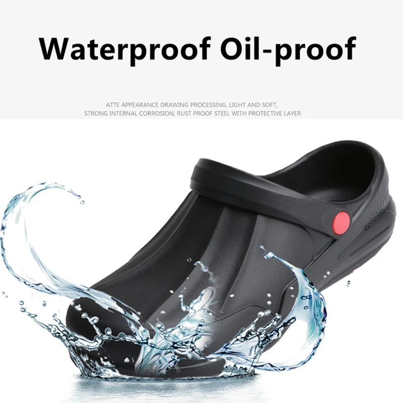 Обувь для шеф-повара нескользящая водонепроницаемая маслостойкая легкая