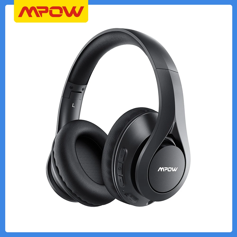 

Mpow 059 Pro/Lite Bluetooth V5.0 Wireless Headphones with 60H Playtime & CVC 6.0 Noise Reduction Hi-Fi Stereo Sound for Phone PC