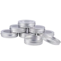 14 pcs 60ml100ml aluminum tin jars round aluminum tin cans cosmetic containers with screw cap lid for diy crafts travel storage