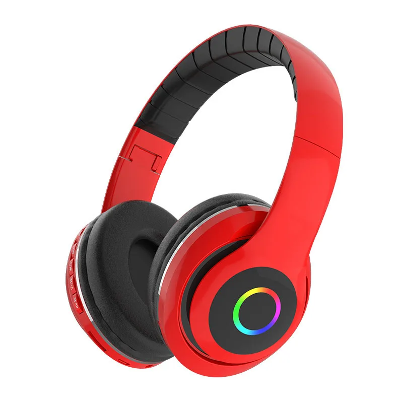 

Bluetooth-гарнитура складная с RGB-подсветкой и микрофоном