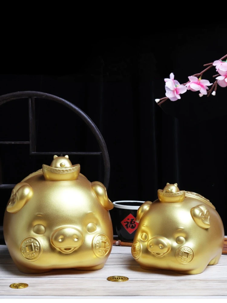 

Wedding Coin Money Box Storage Adult Kids Gift Ornament Hidden Safe Anti Fall Pig Piggy Bank Paper Money Tirelire Home Decor 60