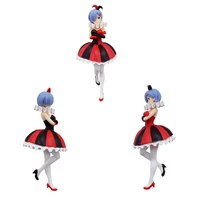 genuine anime figure furyu life in a different world from zero rem circus kawaii doll anime figure action toys model