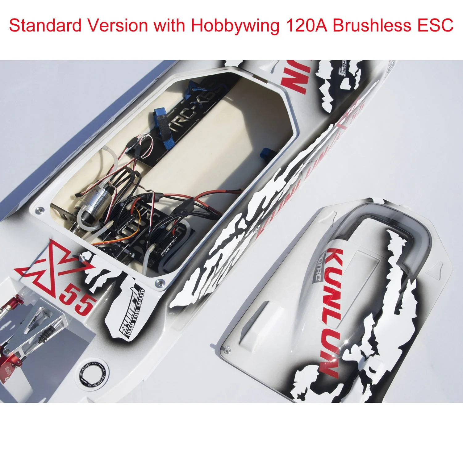 X55 RTR Высокоскоростные гоночные лодки с дистанционным управлением DTRC 110 км/ч