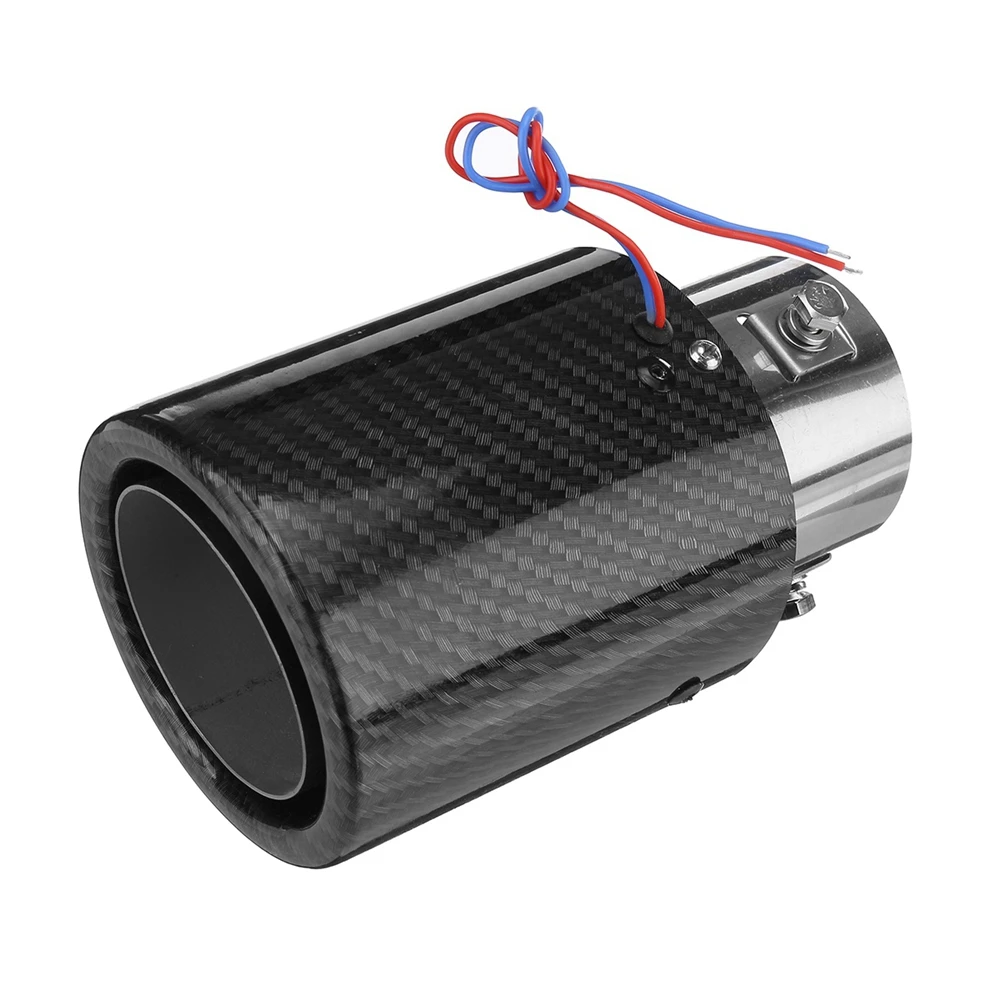 Обновленный универсальный глушитель выхлопной трубы из углеродного волокна 63-65