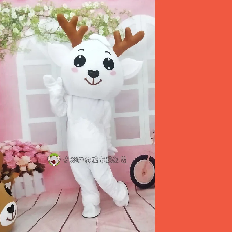 Костюм-талисман лося Deerlet для взрослых карнавал Рождественская вечеринка кукла