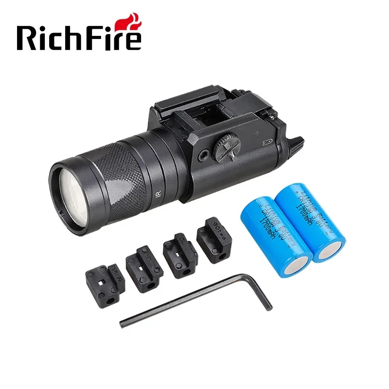 Тактический фонарик RichFire SFD054 SST20 + IR850 450LM перезаряжаемый фонарь с креплением на
