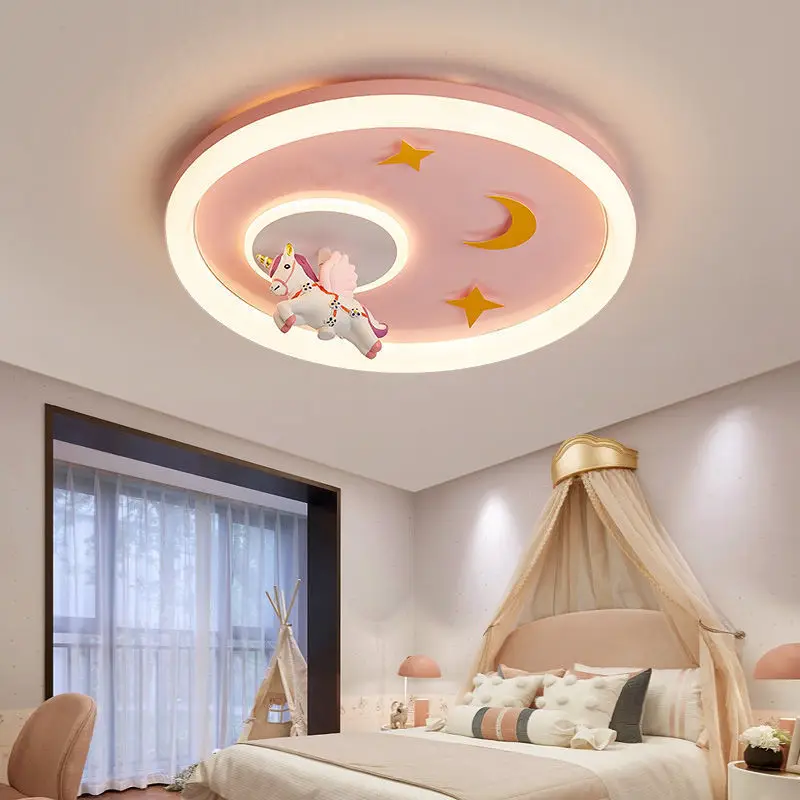 

Modern Minimalist Ceiling Lamp Led Cartoon Hanging Ceiling Lamps for Dining Room Bathroom Decor Baby Protection Indoor Lighting