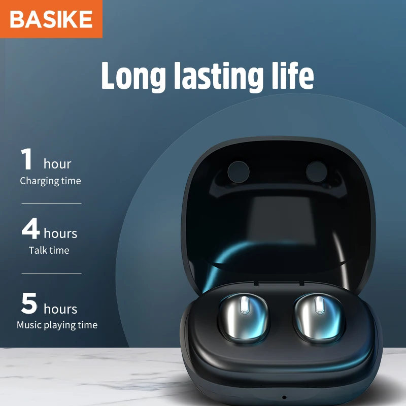 

BASIKE Hot ​TW26 TWS Wireless Earphone Bluetooth 5.0 AI Control Gaming Headset With Mic Sport Headsets Noise Reduction Earbuds