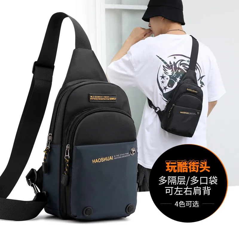 New Outdoor Man Chest Movement multi-function Oblique Satchel Chest Packages In Recreational Fishing Bag Inclined Shoulder Bag