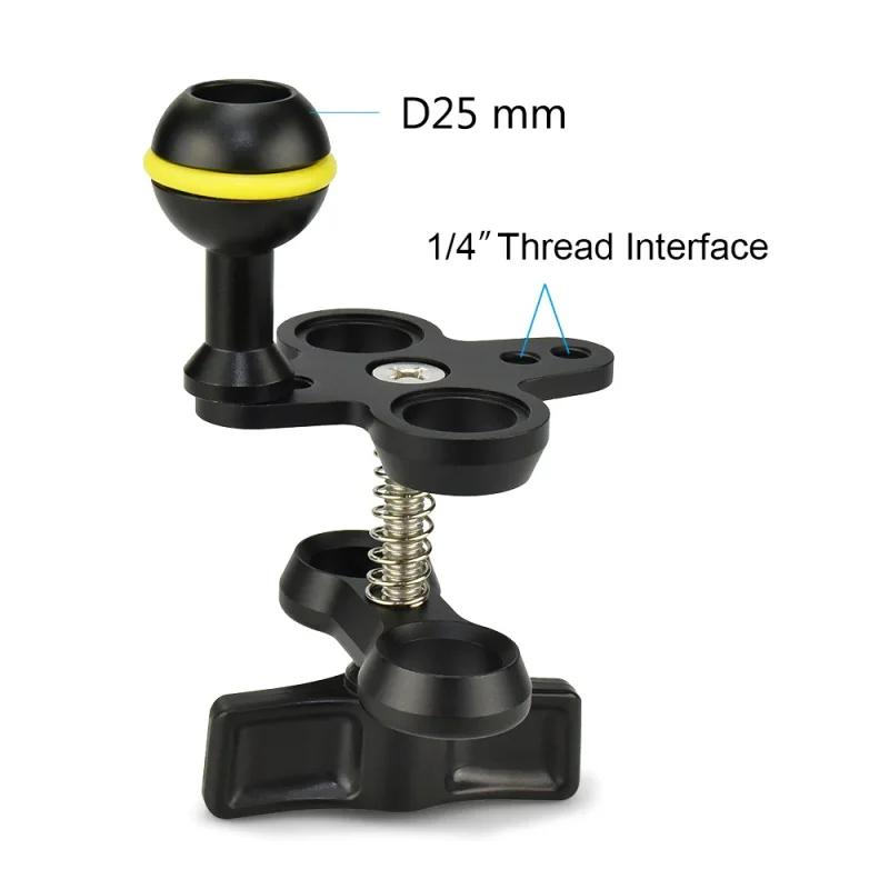 

Водонепроницаемый чехол для камеры с шариковым зажимом, система с шариковыми шарнирами, Комбинированный зажим, крепление с винтовым отверс...