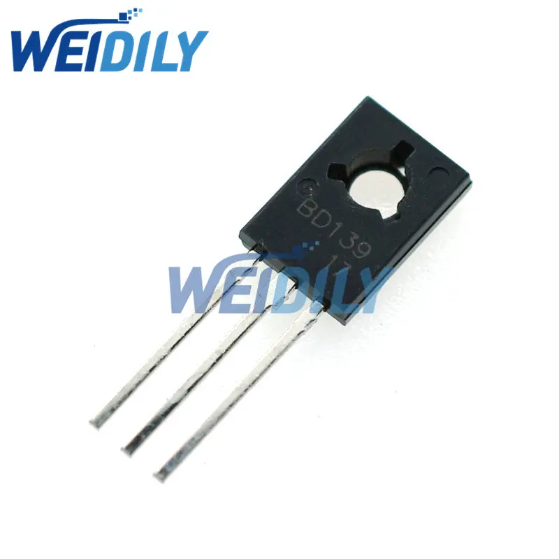 

20PCS/Lot BD139 D139 TO-126 NPN 1.5A 80V Silicon NPN Epitaxial Power Triode Transistor new original