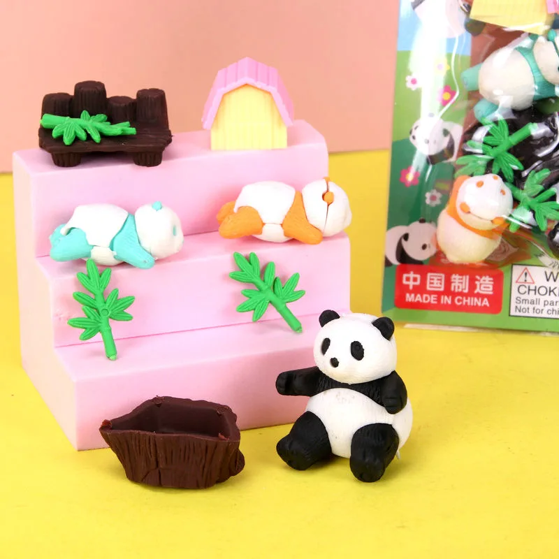 Панда детский ластик канцелярские принадлежности Набор пожарная машина для