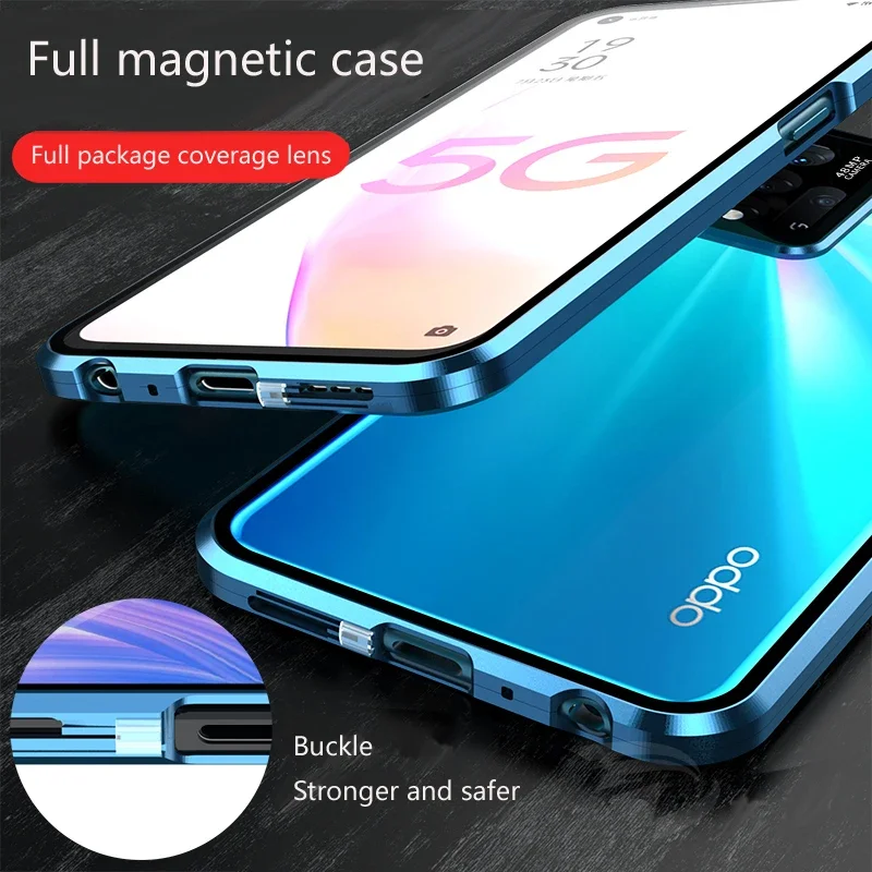 360 полная защита металлический магнитный двусторонний стеклянный