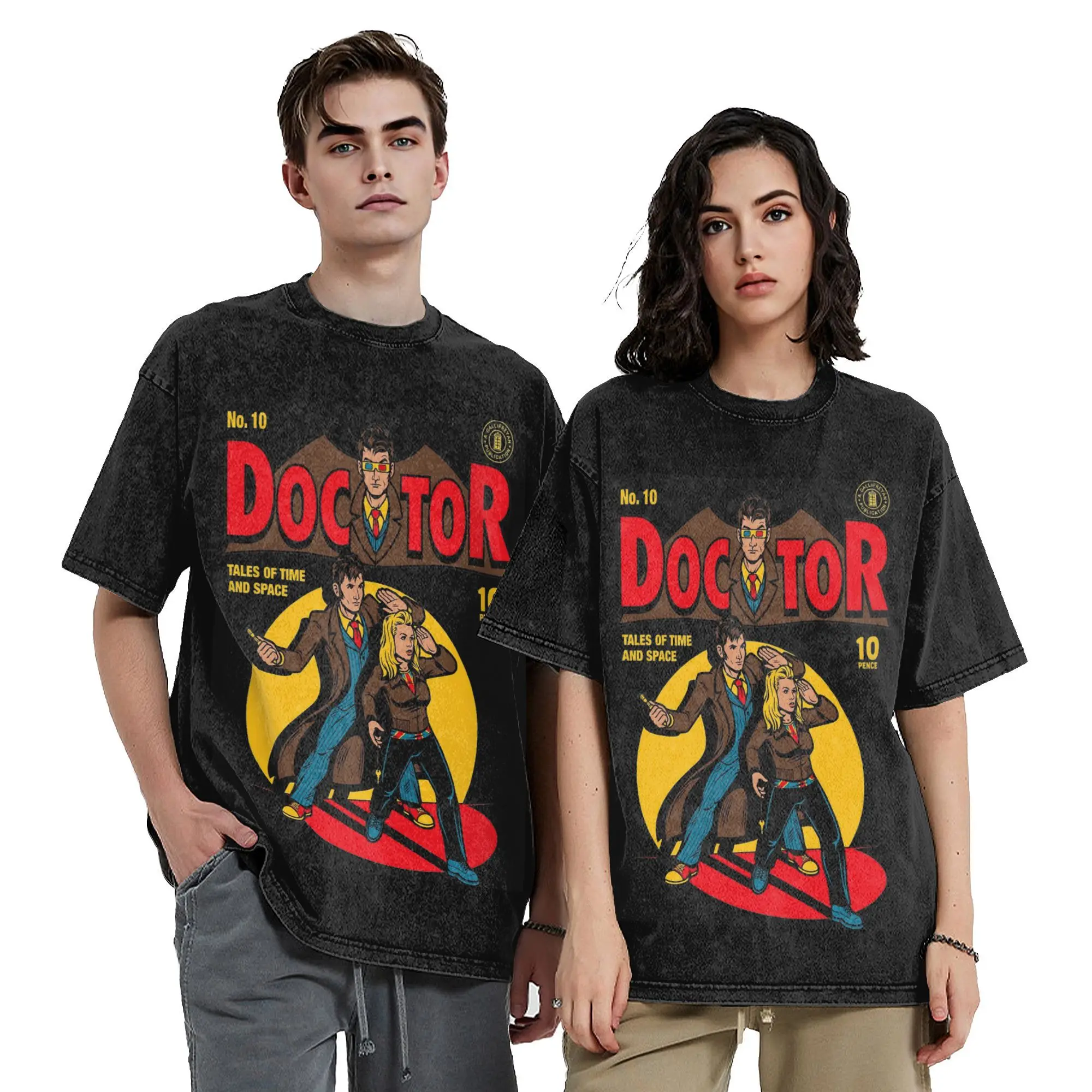 Футболка с комиксами Dr Who Godfather Doctor в стиле Харадзюку для мужчин и женщин футболки