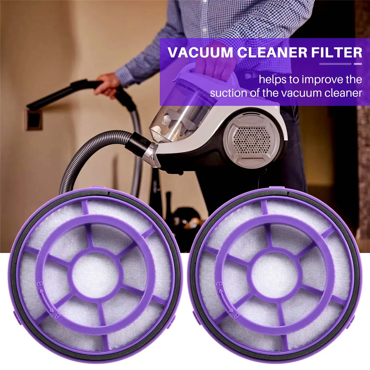 Аксессуары для пылесоса HEPA Filter применимо PUPPYOO D-526 WP526 Запчасти 2 шт.