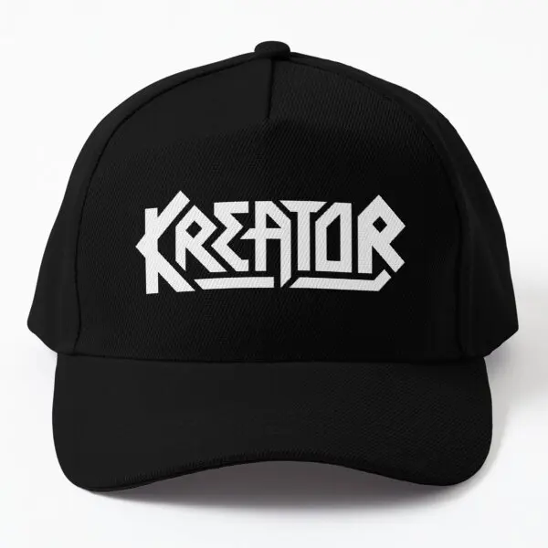 

Kreator Band Logo Baseball Cap Hat Women Snapback Printed Black Sport Bonnet Czapka Outdoor Mens Casual Casquette Sun Hip Hop