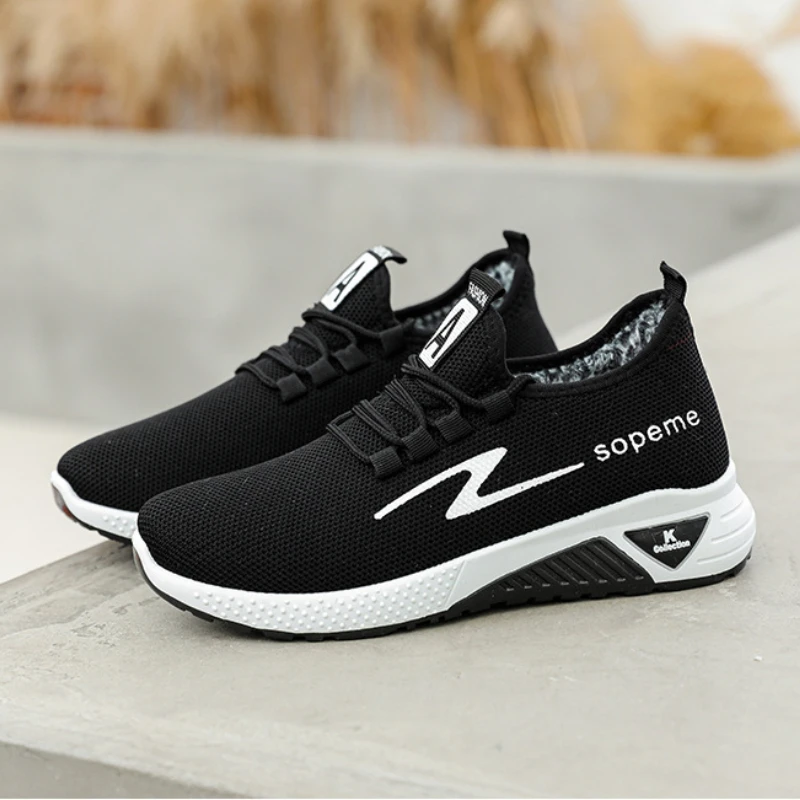 

Flat Soft Sole Tennis Female Red Sneakers Autumn Cotton Shoes For Women 2022 Run Fashion Breathable Walking Mesh Ladies Shoe New