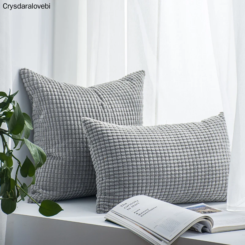 

Nordic Cushion Cover Christmas Pillow Case Plush Cushion Covers for Sofa Car Solid Pillow Covers Home Decorative Pillowcases