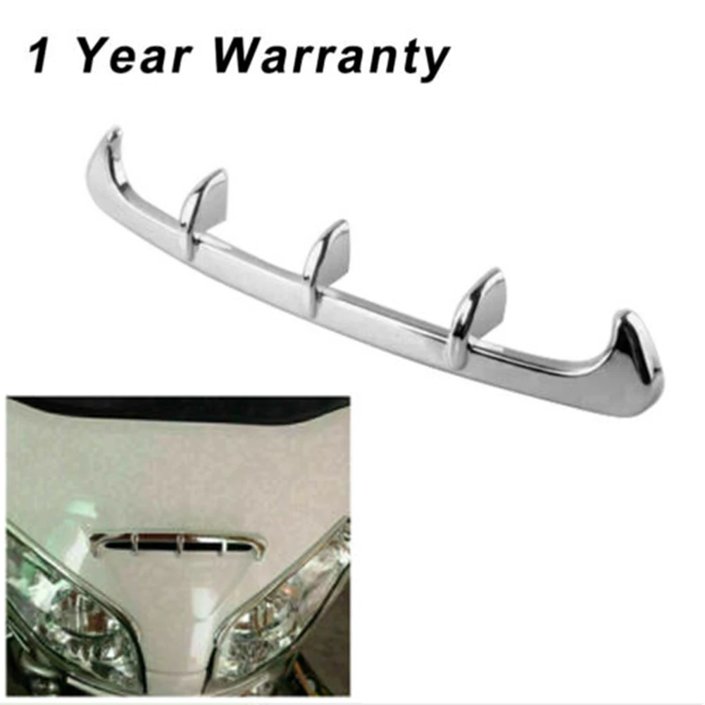 

1x Fairing Scoop Trim Decorative Cover For Honda Goldwing GL1800 2001-2011 Chrome Durable Wear-resistant Anti-corrosion Durable