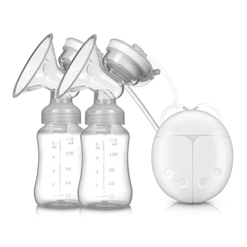 Двойные электрические молокоотсосы, мощный молокоотсос с USB, Электрический молокоотсос с детской бутылочкой, соска с холодным подогревом